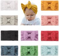 Stretchy Knot Nylon Baby Headbands For Newborn Baby Girls In...