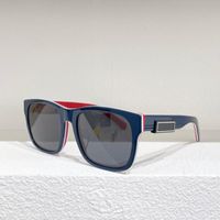 Óculos de sol Square acetato preto moldura retro estilo lente cinza