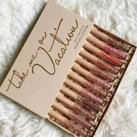 Brand Take Me On Vacation 12pcs Matte Lip Gloss Liquid Lipstick Librick Fast and Delivery275N