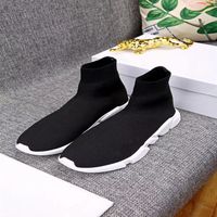 8056 new Sock Shoe Speed Trainer Running Shoes High Sneakers Speed Trainer Sock Race Runners black Shoes men and women Sports286z