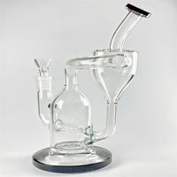 Small heavy recovery oil rig glass hookah with a perchloroet...