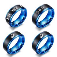 Anillos de boda Tungsten Men's Ring Brands Compromiso Masculino Anillo Anel Accesorios Triforce Joyería Ringswedding