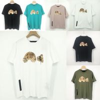 2022 Mens Designer Inverted bear Brand small horse Crocodile Embroidery clothing men fabric letter t-shirt collar casual t-shirt tee shirt tops