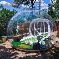Ventilateur gonflable bubble house 3m 4m 5m dia dia tente de bulle extérieure pour le camping en pvc tente arbre igloo tente2323