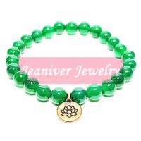 Jeaniver Trendy Handmade Beaded Bracelet Dark Green Aventuri...