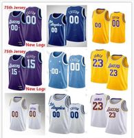 75th Men Women Los Angeles''Lakers''15 Austin Reaves LeBron 23 James 5 Talen Horton-Tucker 13 Wilt Chamberlain Basketball Jersey custom