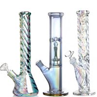 hookahs glass straight beaker bongs dazzling 12inch tall