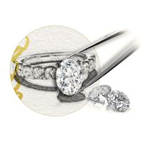 Customize You Own Engagement Ring 0.3ct-12ct Moissanite Diamond Ruby Emerald Sapphire Ring 9K 10K 14K 18K Gold 201110268e