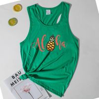 Tanks pour femmes camis ananas aloha débardeur