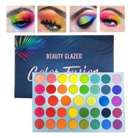 Beauty Glazed Professional 39 Color Makeup Matte Metallic Flash Eyeshadow Palette - Ultra Color Bright and Bright Color Eyeshadow249j