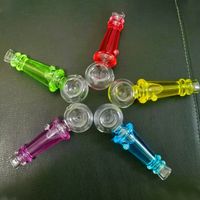 Tubos de cristal Cuchara de engrasamiento multicolor Tubo de mano para fumar