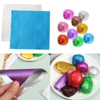 Gift Wrap Pcs Metal Embossing DIY Tin Food Gilded Decoration Color Candy Chocolate Wrapping Paper Package Aluminum FoilGift
