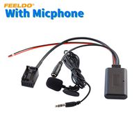 FEELDO Car Audio 12Pin Wireless Bluetooth Module Receiver AUX Cable For BMW MINI COOPER E39 E53 X5 Z4 E85 E86 X3 E83 Music AUX Ada338b
