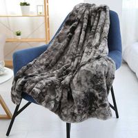 PV Velvet Couverture Swole de laine molle Châle Portable Temps épaississant canapé-lit enveloppant en tricot