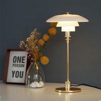 Table Lamps Danish PH3 2 Lamp Nordic Lighting Fixture With Layered Lampshade 85-265V AU EU UK US Plug E27 Bulb For Room DecoTable LampsTable