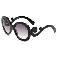 Vintage Wolke Sonnenglas 2021 Mode Kunststoffrahmen Barock Sonnenbrille Frauen