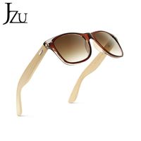 Bamboo frame men's and women's sunglasses transparent color frame polarized personality bright color glasses sunglasses245r
