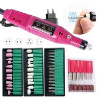 Professional Manicure Machine Set Electric Nail Drill Pen Milling Cutters Accessories Polishing Equipment Tools NFHBS-011P-1 220420