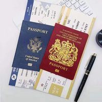 Note de notas de simulação passaporte notebook Creative Gift Filming Stationery Supplies Journal Pocket PlannerNotePads