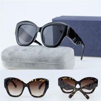Роскошные дизайнерские солнцезащитные очки мужчины бренд очки на открытом воздухе оттенки ПК Fashion Classic Lady Cat Eye Sun Glasses зеркала для женщин251H