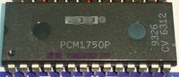 PCM1750P . PDIP28 , Electronic Components IC Dual CMOS 18-Bit Monolithic Audio A D Converter Integrated circuits ICs , Dual in-line 28 pins plastic package , PCM1750 Chips