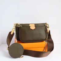 3 pieces set Women Shoulder bag Classic designer handbag flo...