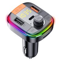 T832D Bluetooth FM Transmissor Car Leitor MP3 Leitor Backlit RGB Wireless Handsfree Kit de Carro Suporte QC 3.0 Rápido TF / U disco de disco