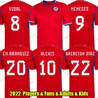 Chilean Soccer Jerseys 2022 2023 Camiseta Chilenas Alexis Vidal Brereton Diaz Chile Football Jersey Men Kid Kit Ch.aranguiz Medel Vargas Morales Meneses Uniformes