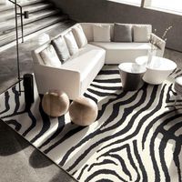 Alfombras nórdicas esponjes peluches salas de estar de gran área alfombra decoración del hogar luz de cebra lujoso