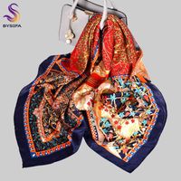 Bysifa BiLuxe Pure Silk Scarf New Female Scarves Hijabs 100%...