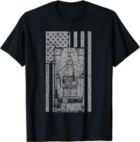 T-shirts masculins M1A1 Abrams Tanteur de bataille principale Patriotique Vintage Flag Men T-shirt Short Casual 100% Coton Shirts