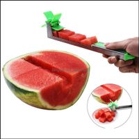 Watermelon Slicer Cutter Stainless Steel Knife Corer Tongs W...