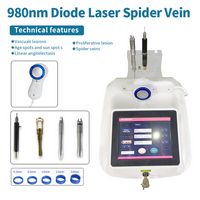980Nm Vascular Therapy Machine Red Blood Vessels Spider Veins Removal Permanent Diode Laser Treatment Spa Salon Use