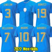 2022 Italys soccer jerseys Italian IMMOBILE CHIESA INSIGNE C...