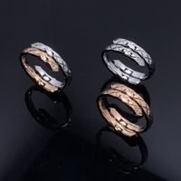 Coco Crush Toi et Moi Lingge Ring Stile femminile Fashion Personality Coppia Anelli con confezione regalo 0073