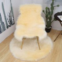 Alfombras vender vender fondo suave falso de piel de piel alfombra sofá cojín de asiento esponjoso alfombra de lujo decoración de dormitorio
