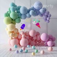 Macarone Colorful Balloons 5-36 Inch Inflatable Helium Balloon Wedding Arch Wreath Decoration Festival Scene Room Layout Baloons G220419