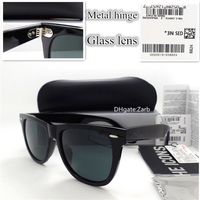 G15 Glass Lens Men Women Sunglasses UV400 Plank Frame Hinge Beach Party 52 54 Unisex Vintage Eyeglass Oculos With Box Case2142