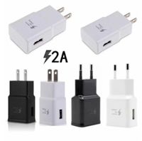 Adaptive Fast Charging USB Wall Quick Charger Full 5V 2A Adapter US EU Slop for Samsung Galaxy S20 S10 S9 S8 S6 NOTE 10