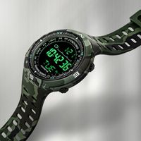 Montre-bracelets extérieurs sport numérique montre des hommes de sports pour le chronomètre de brouillard Camouflage militaire LED Corlognes électroniques