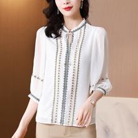 Compre al por mayor Blusas De Manga Tres Cuartos de bajo precio \u0026 de  calidad con envío gratuito | Es.DHgate