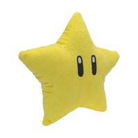 Super Mario Plush Press Papas de peluches Muñecas para niños 20 cm Small Marios Yellow Star Pentagram Estrella invencible