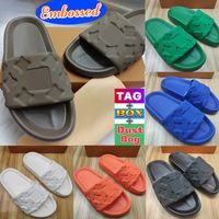 Fashion Slippers Waterfront Embossed Mule Rubber Slide Newes...