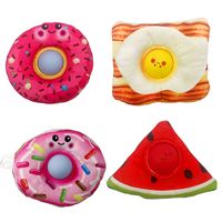 Fidget Toy Plush Silicone Push Bubble Sensory Toys Stress Relief Office Desk Toys For Kids Adults