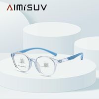 Marca de gafas de sol de moda Gafas redondas retro para niños TR90 Flexible óptica óptica para niños