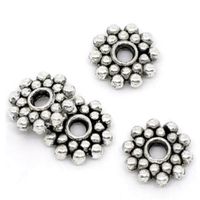 500pcs Tibetan Silver Gold Snowflake Metal Spacer Loose Bead For Jewelry Making Diy Bracelet Accessories Whole 8mm2562