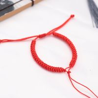 Braccialetti personalizzabili Diamond Knot Bracciale semplice perle fortunate Fibbia di sicurezza Bracciale a corda rossa tessuta a mano
