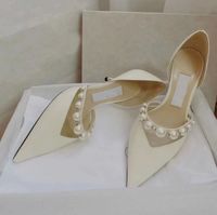 Элегантные свадебные свадебные туфли обувь Aurelie Sandals Lady Pearls Brap