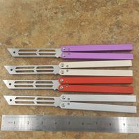 balisong Triton Trainer Butterfly trainer knife not sharp One channel Aluminum Hanldle Bushing system crown Spine and edge2874