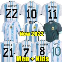 Messi Konsept Versiyonu 2021 2022 Arjantin Ev Futbol Forması Fan Çalar 21 22 Dybala Aguero Di Maria Maradona 20 21 Away Futbol Gömlek Erkekler Çocuklar